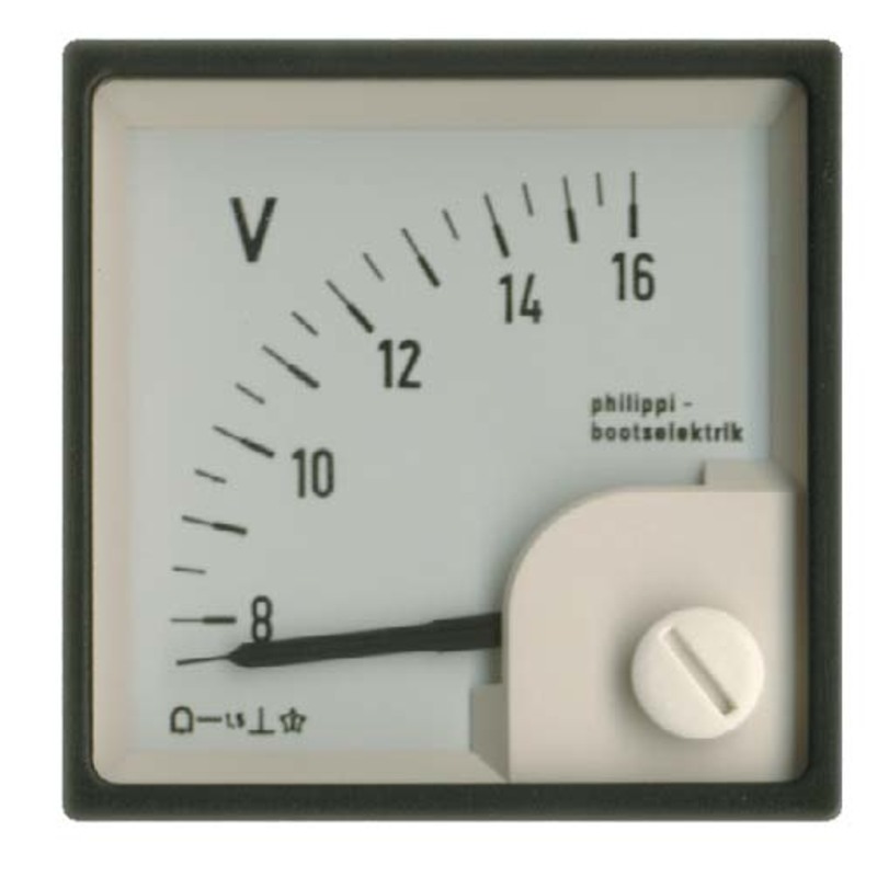 Philippi Voltmeter 15V SQS48/ 8-16V