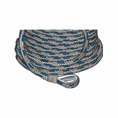 Liros ankerlijn met ingesplitste kous - Liros Handy-Anchor, 10m loodinleg, wit-blauw, 12mm, lengte 40m