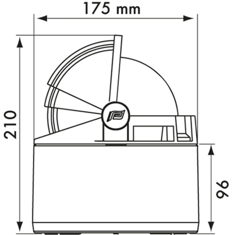 Plastimo kompas Olympic135 Wte,C.Blk,Bin