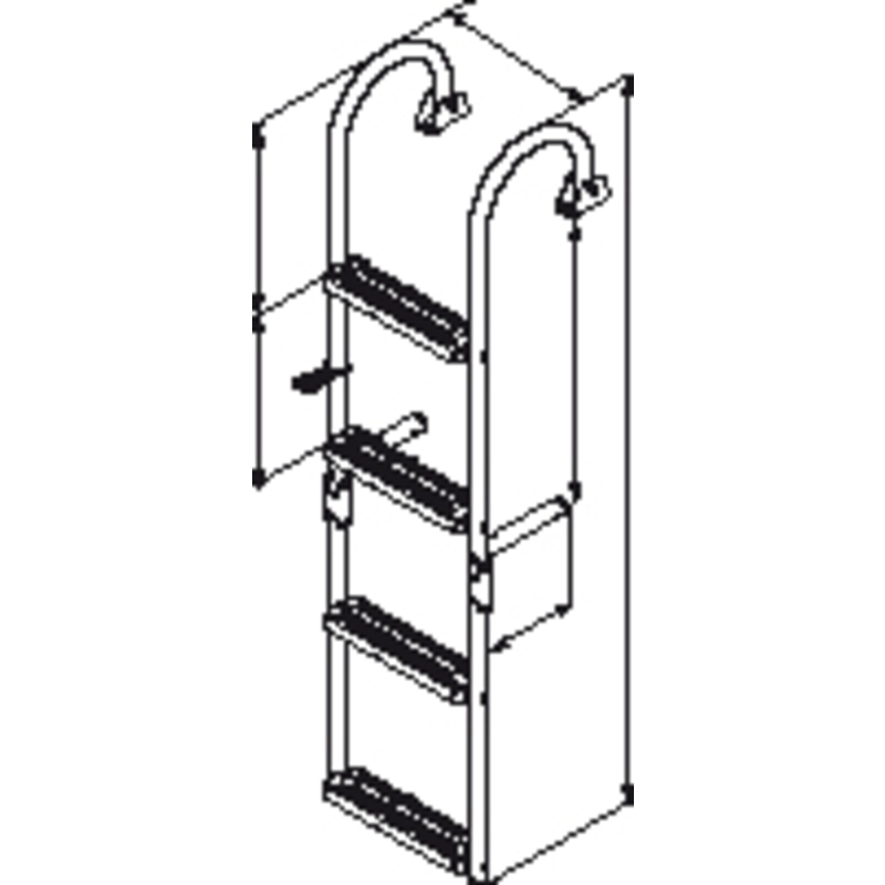 Plastimo Ladder Smalle Treden 2 2 180 graden