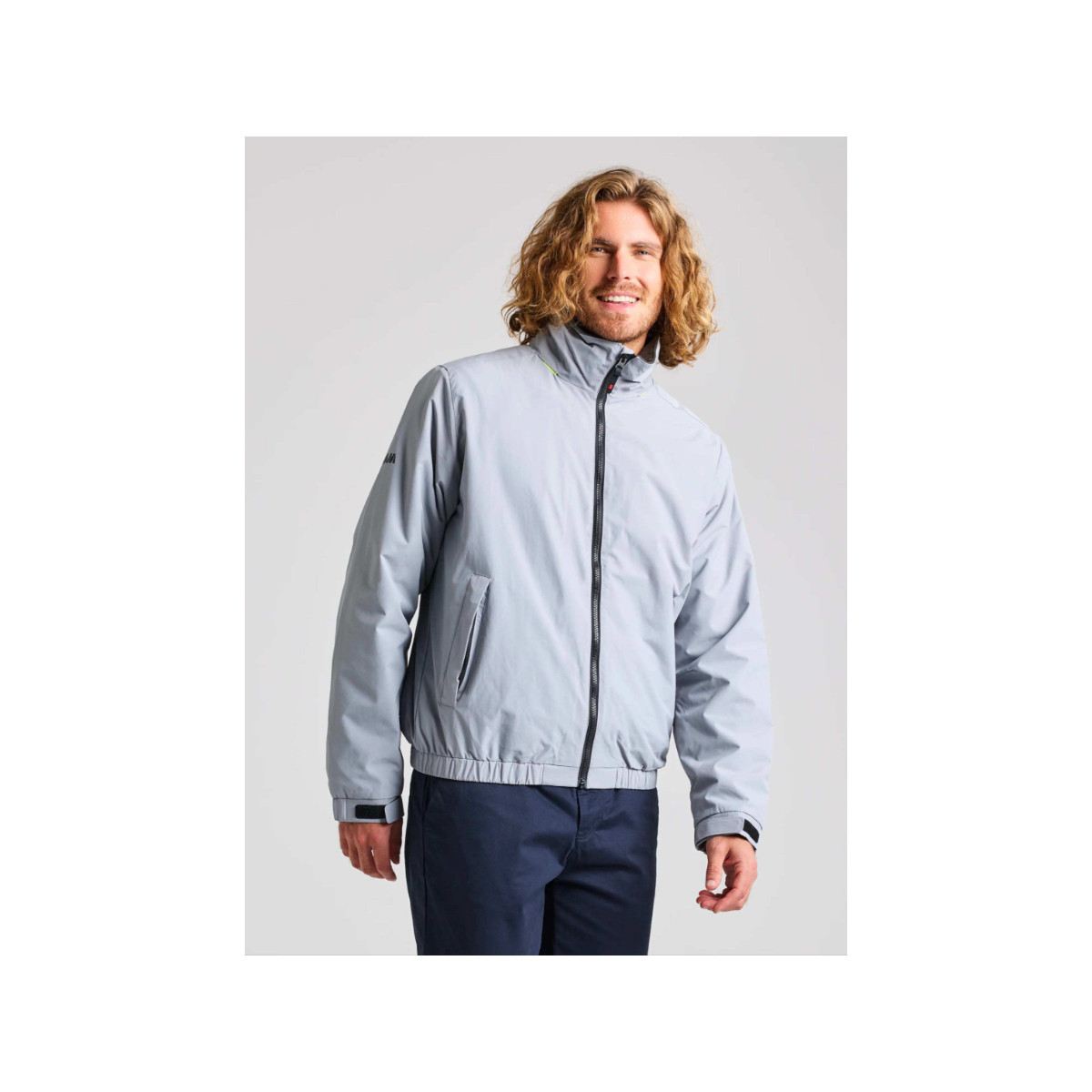 SLAM Sailing Warm Jacket zeiljas voor heren - Kleur zilver