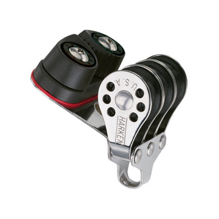 Harken Micro Block 22mm - drieschijfs blok met klem