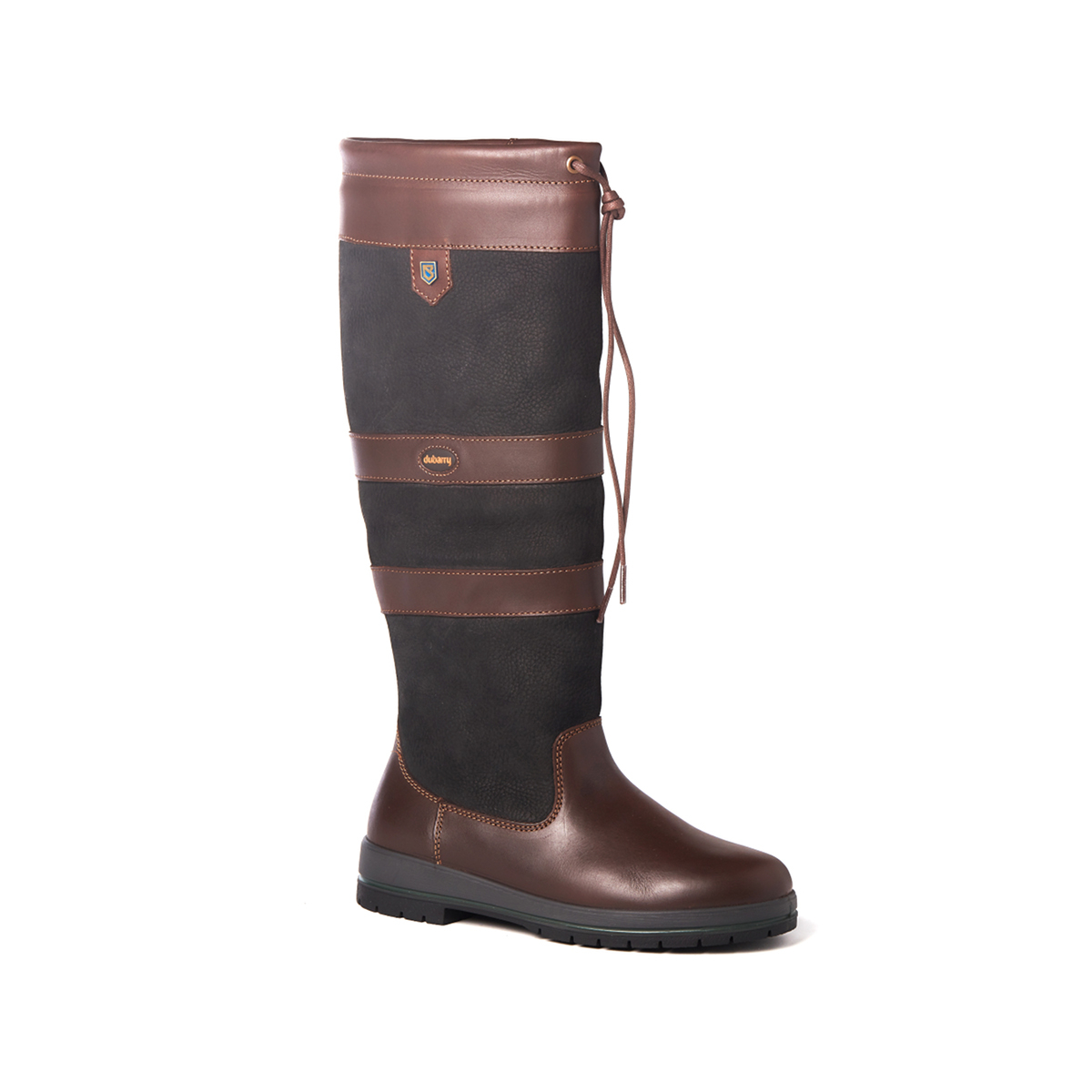 Dubarry Galway RegularFit outdoor laars leer Unisex zwart-bruin, maat 42