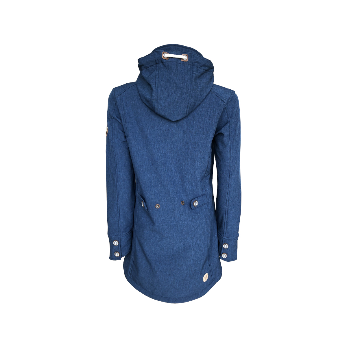 Dry Fashion Sellin softshell jas dames marineblauw-gemêleerd, maat 44