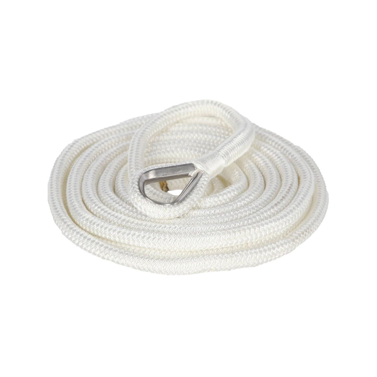Plastimo landvasten gevlochten met oog - Kleur wit