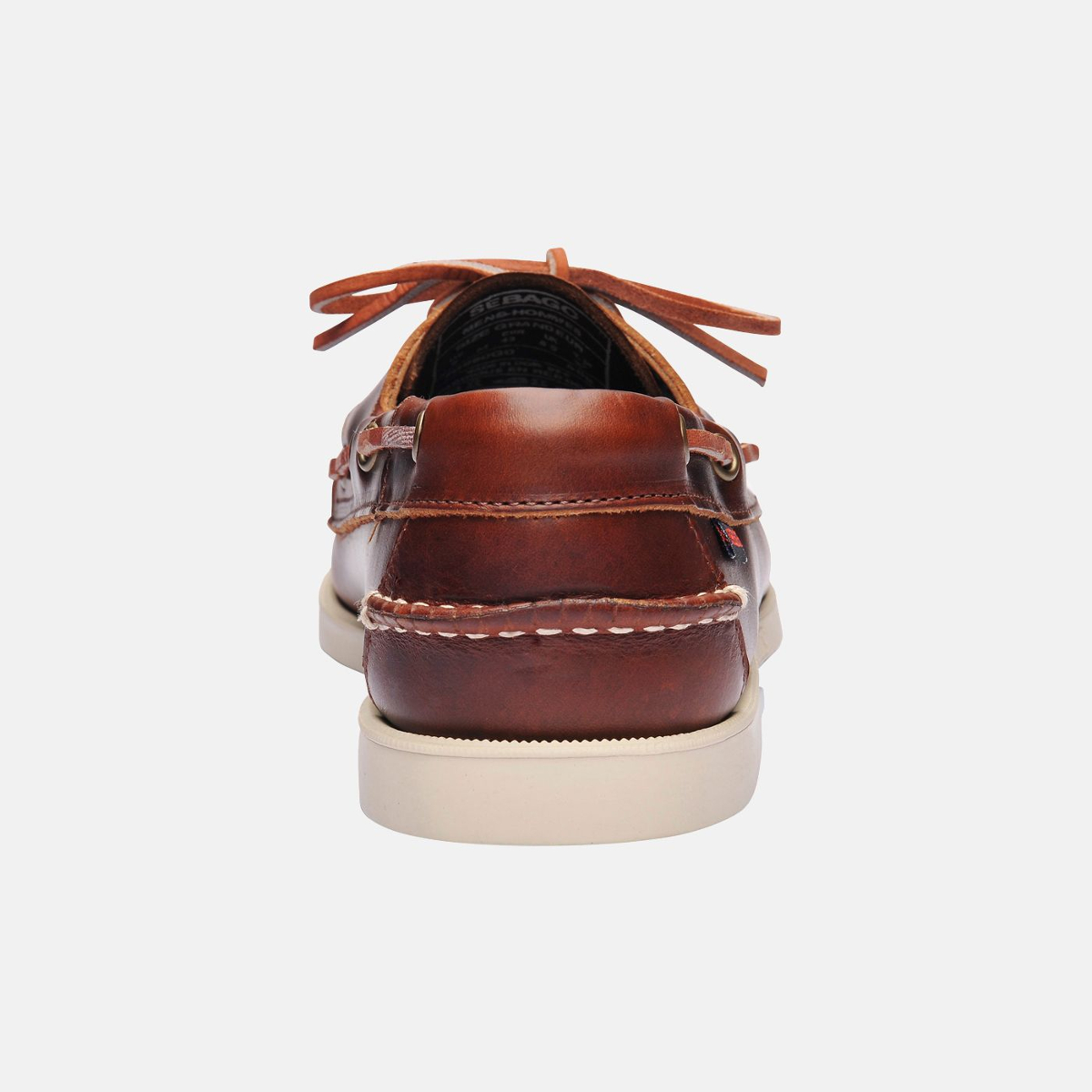 Sebago Docksides bootschoen heren brown oiled waxy leather, maat EU 41.5 (US 8)