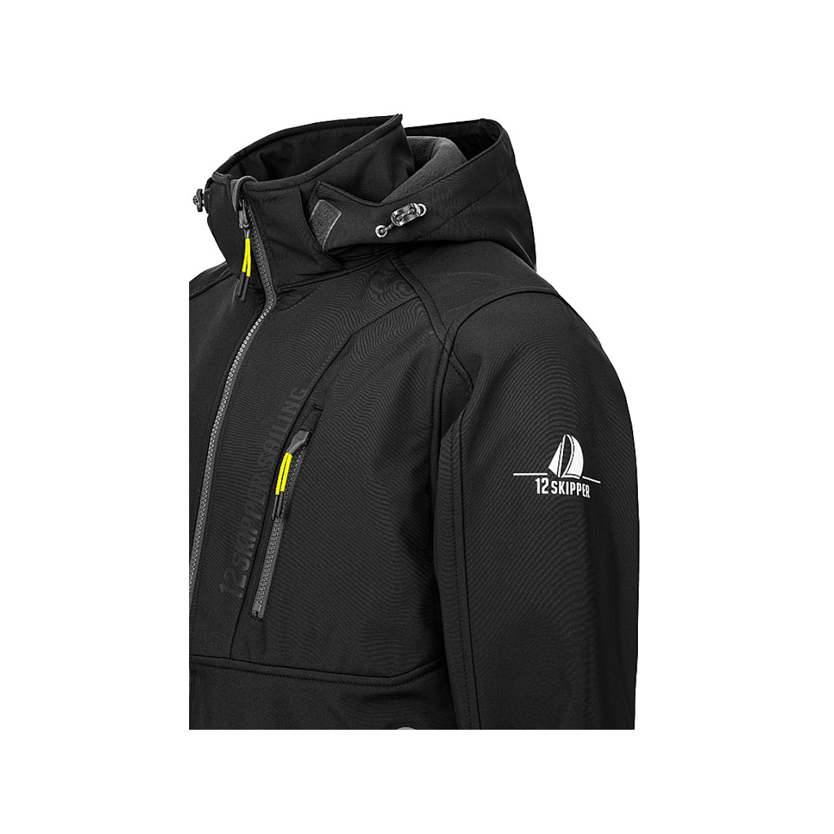 DEAL: 12skipper Amundsen Softshell jas unisex zwart, maat S