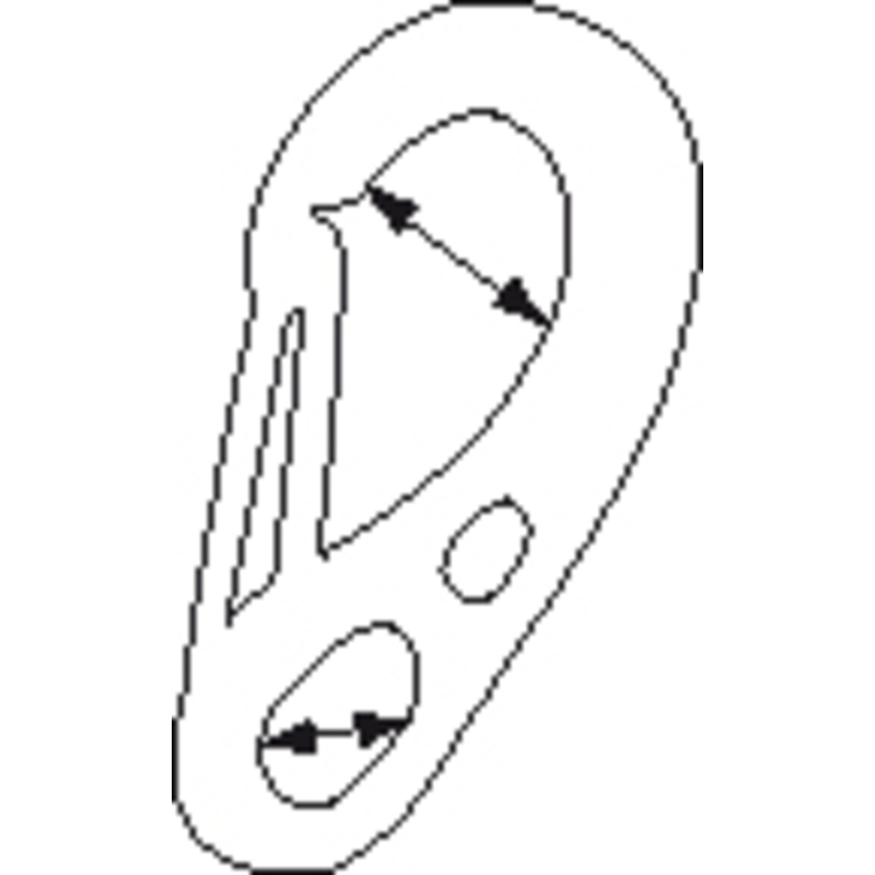 Plastimo St.S Veiligheidshaak 100mm