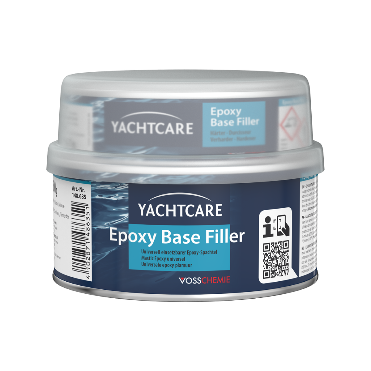 Yachtcare Epoxy Base Filler plamuur lichtgrijs - 2000g