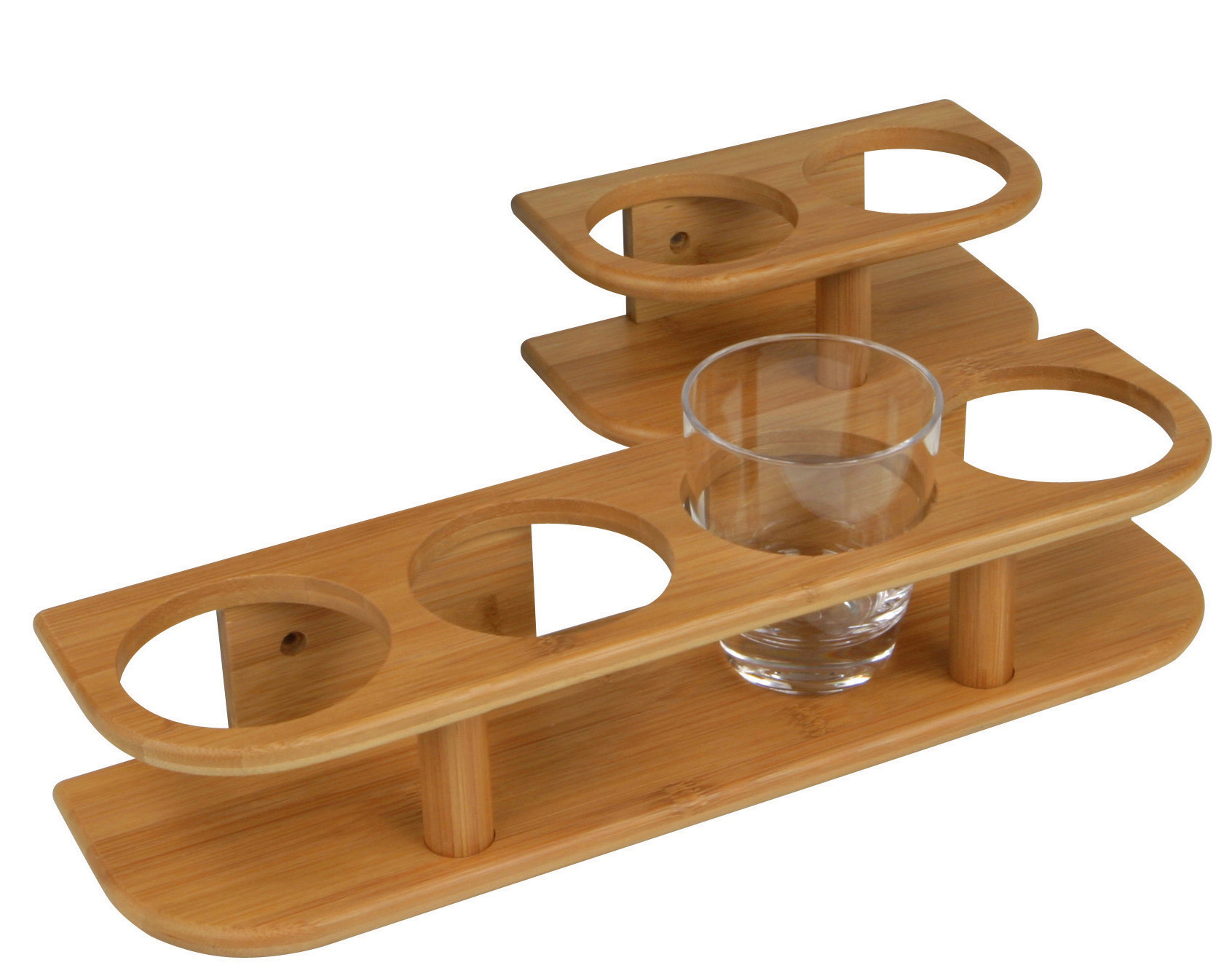 Plastimo Bamboe plankje 2 glazen Ø 77 Mm