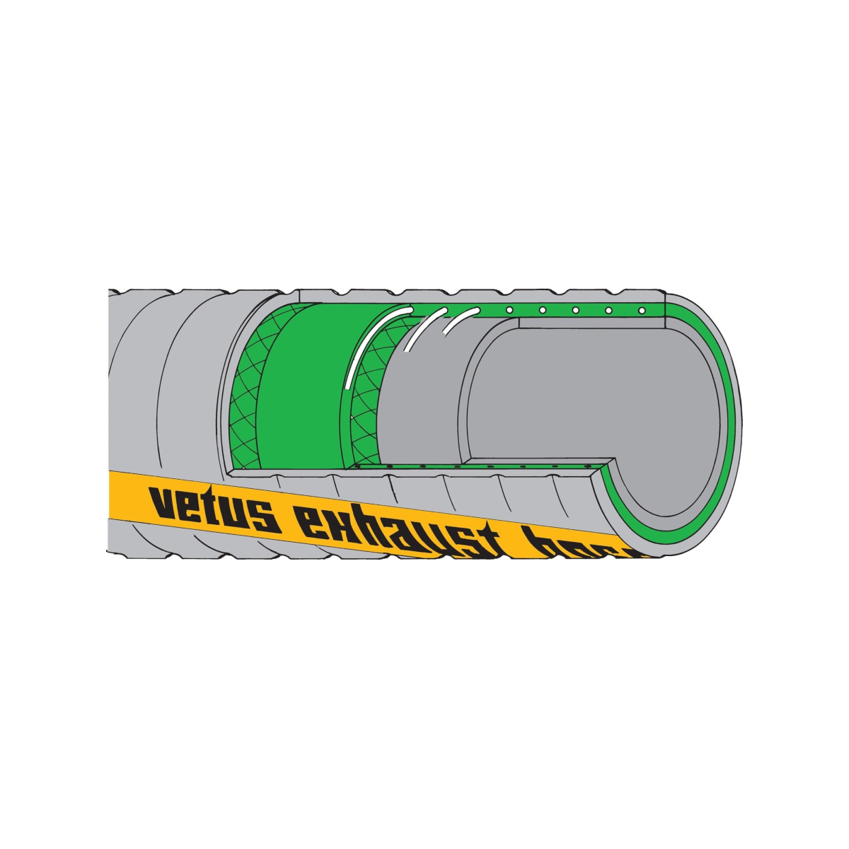 Vetus Uitlaatslang 203mm