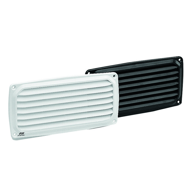 Plastimo Ventilatierooster Zwart 10x20cm