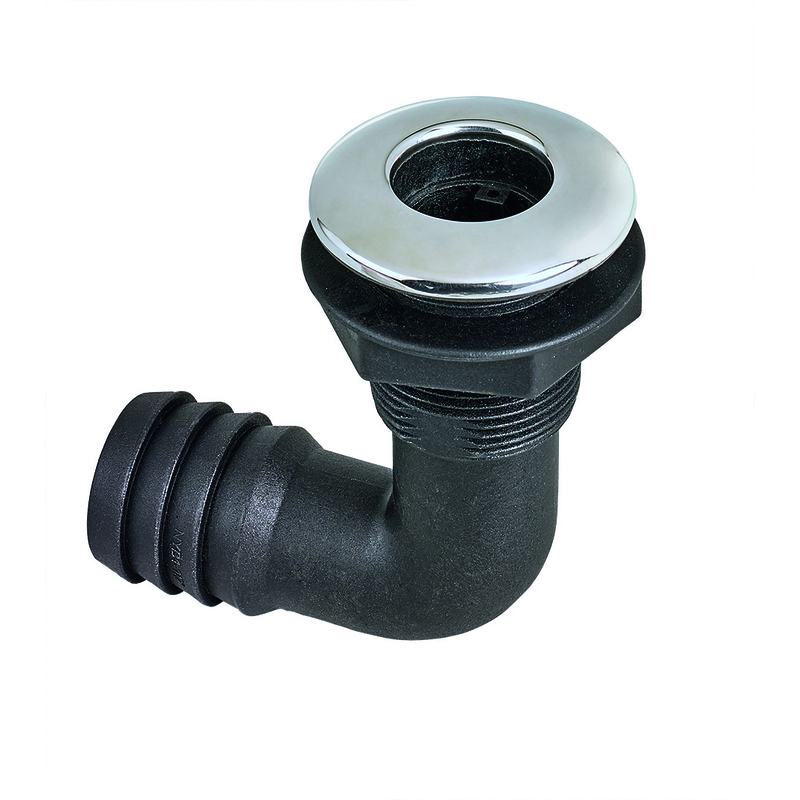 Plastimo Bordduchlass Coude Nylon S/S Flens 1 ''
