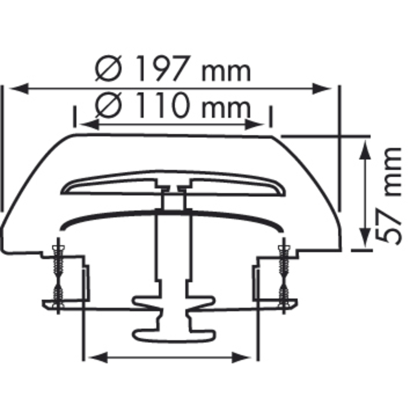 Plastimo Inox Vervangingskap Voor 13358
