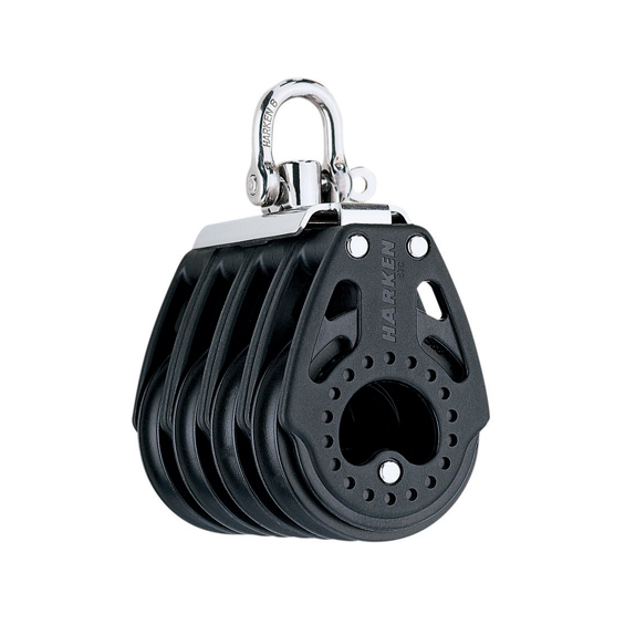 Harken 57mm Carbo Block - vierschijfs blok met wartel
