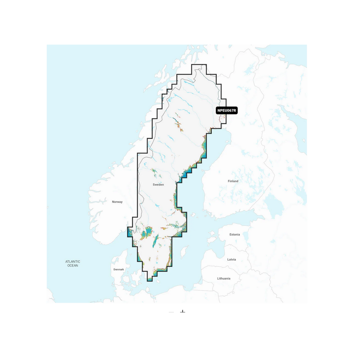 Navionics Platinum+ NPEU067R Waterkaart Zweden, meren en rivieren