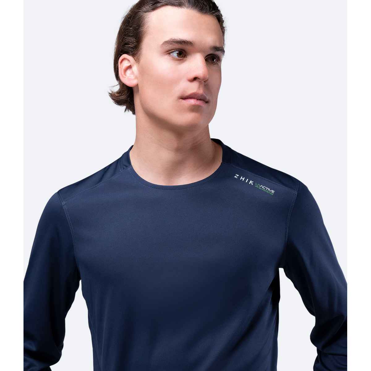 Zhik UV Active shirt lange mouwen heren marineblauw, maat S