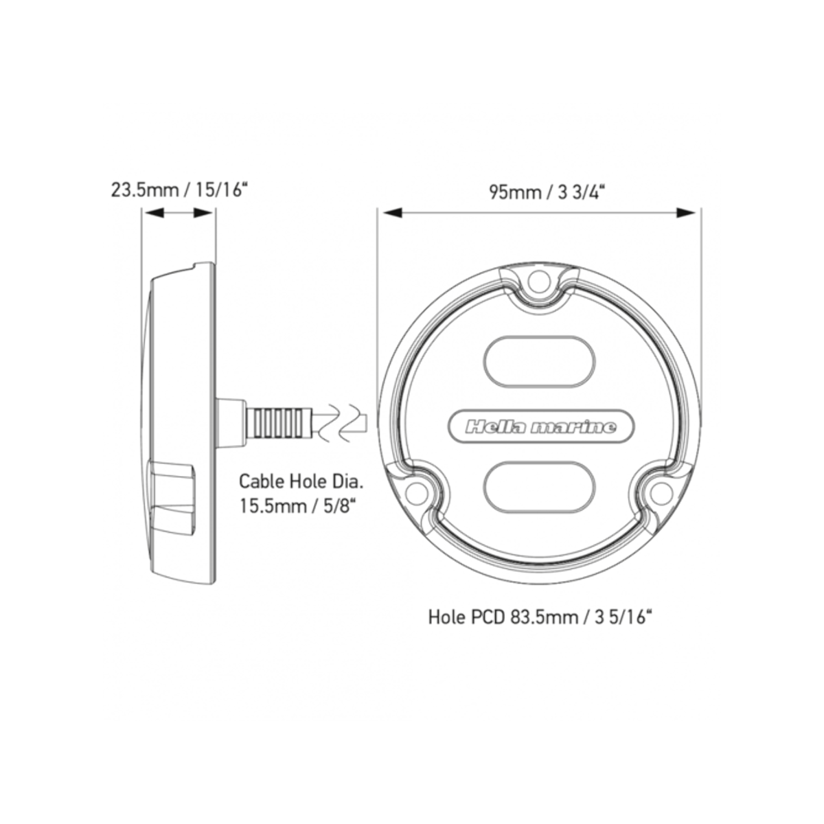 Apelo A2 RGB Aluminium, antraciet