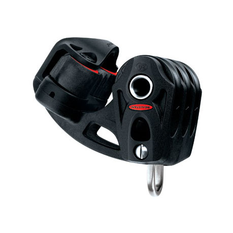 Ronstan Orbit Block Serie 30 BB - grootschoot drieschijfs blok met beugel en klem