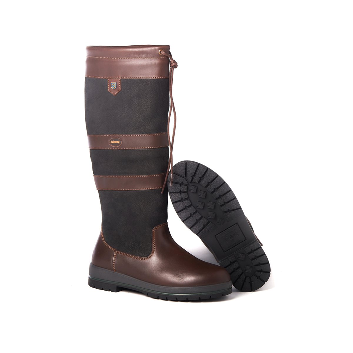 Dubarry Galway RegularFit outdoor laars leer Unisex zwart-bruin, maat 42