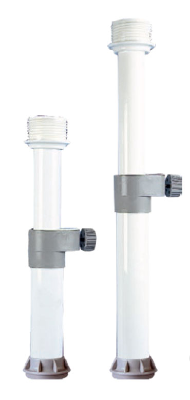 Plastimo Tafelvoet Telesc.Alu.H225/425mm