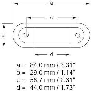 Hella marine Serie 9680 LED trapverlichting - lichtkleur wit, behuizing roestvrij staal gepolijst