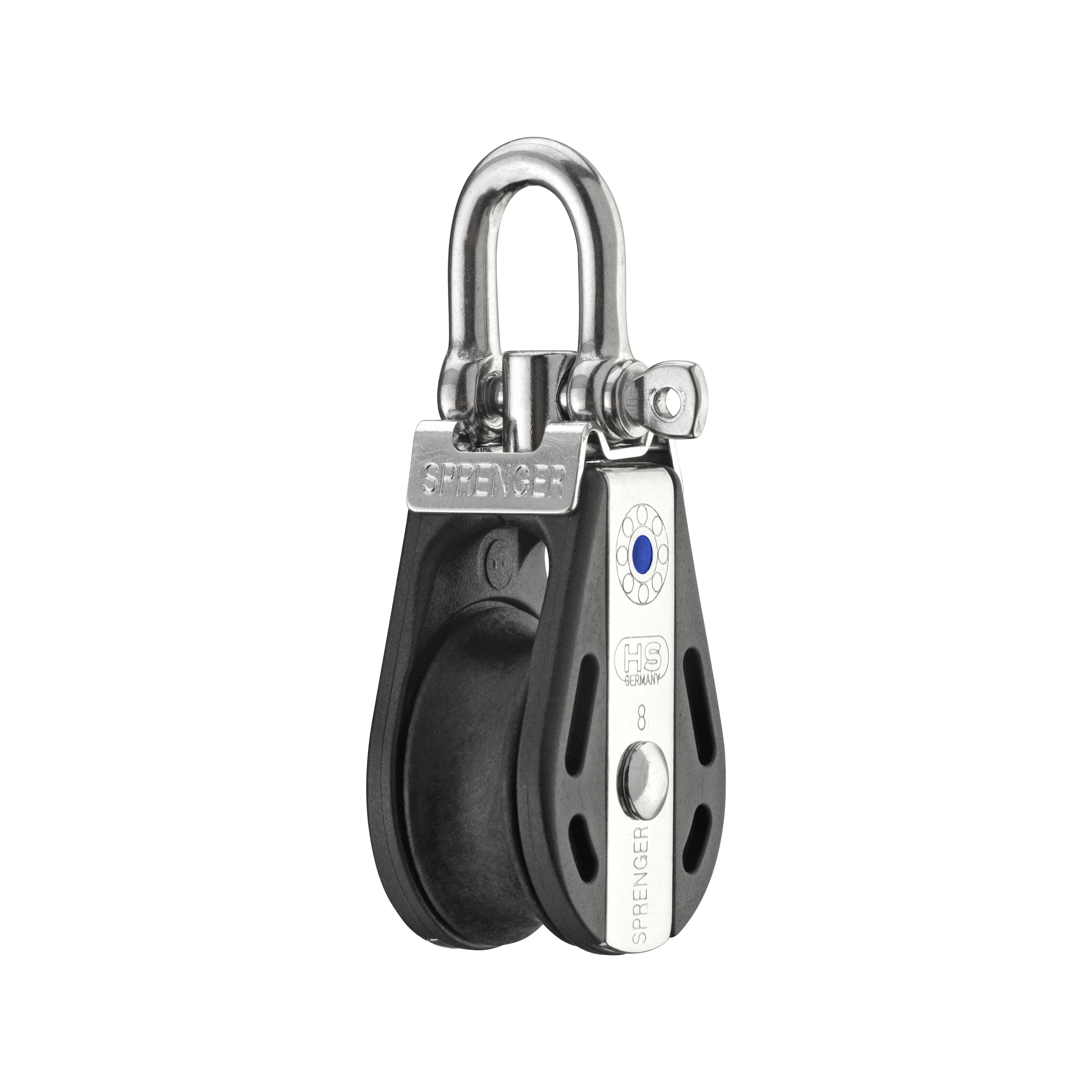 HS Sprenger S-blok serie 8mm blok met naaldlager - enkelschijfs met vergrendelingsset