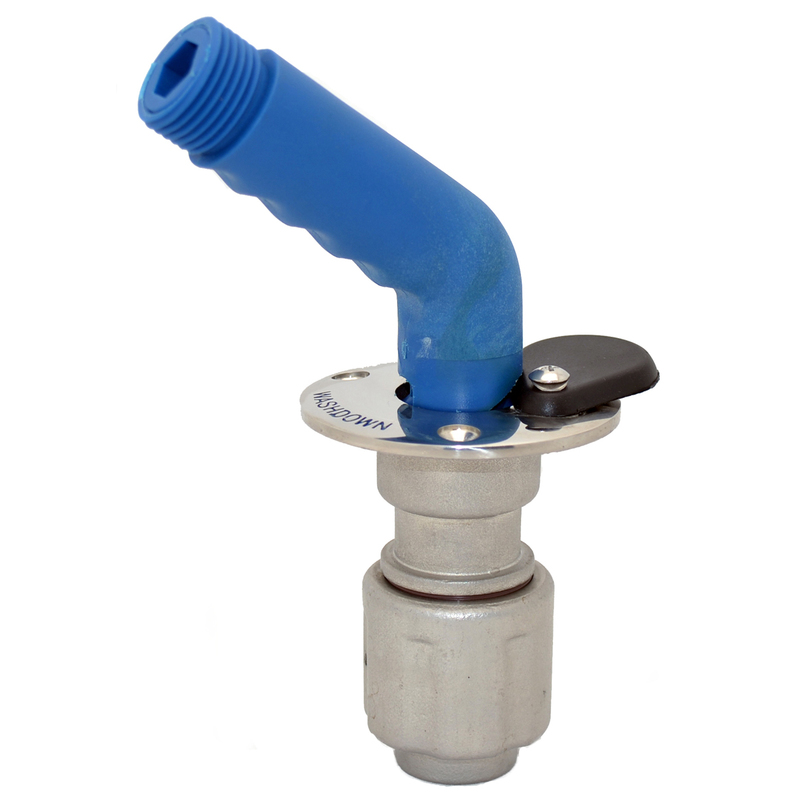 Johnson SS Bulk Head Fitting Compleet