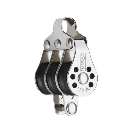 Harken Micro Block 22mm - drieschijfs blok met hondsvot