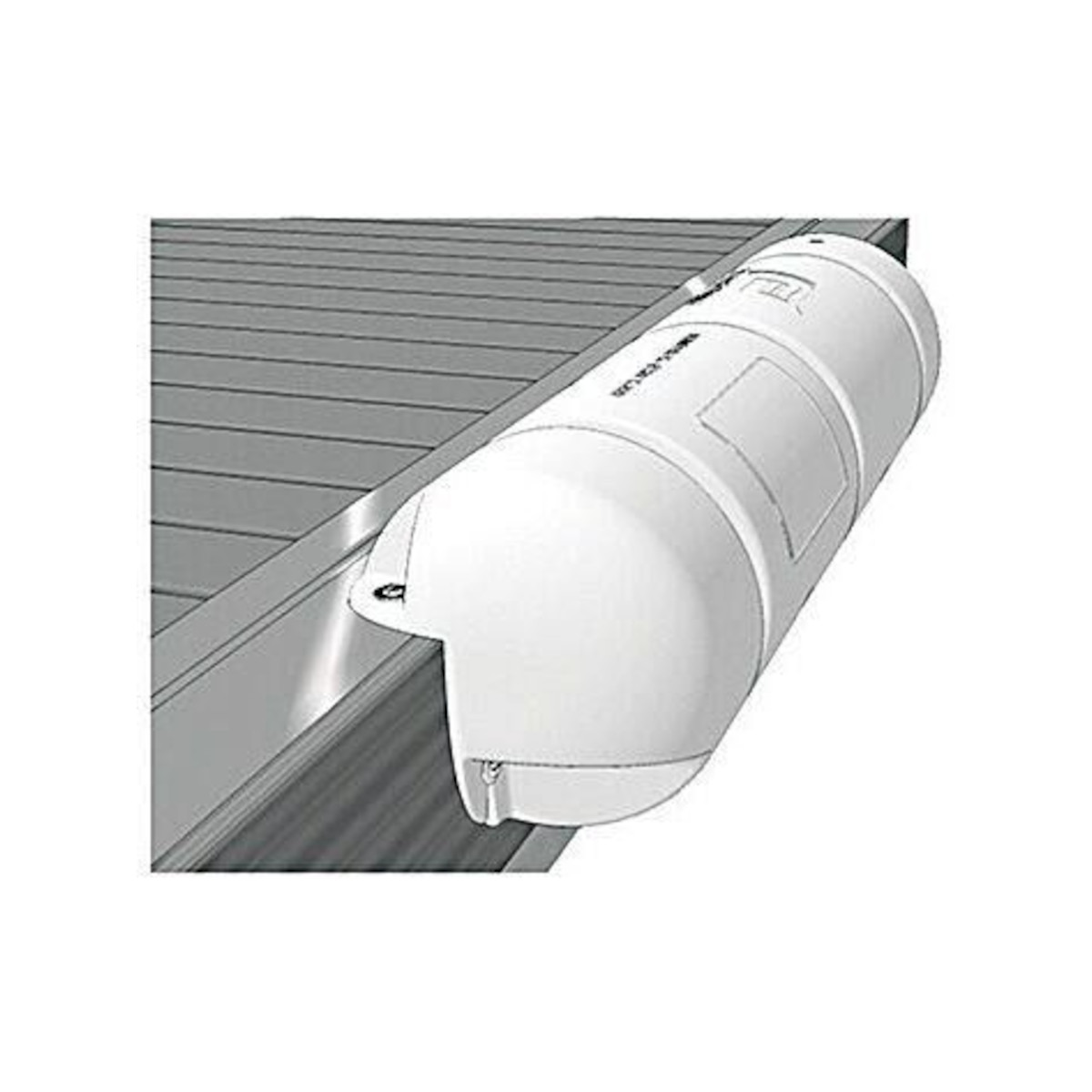 Plastimo steiger stootrand fender 1/2, standaard, wit, 25x90cm