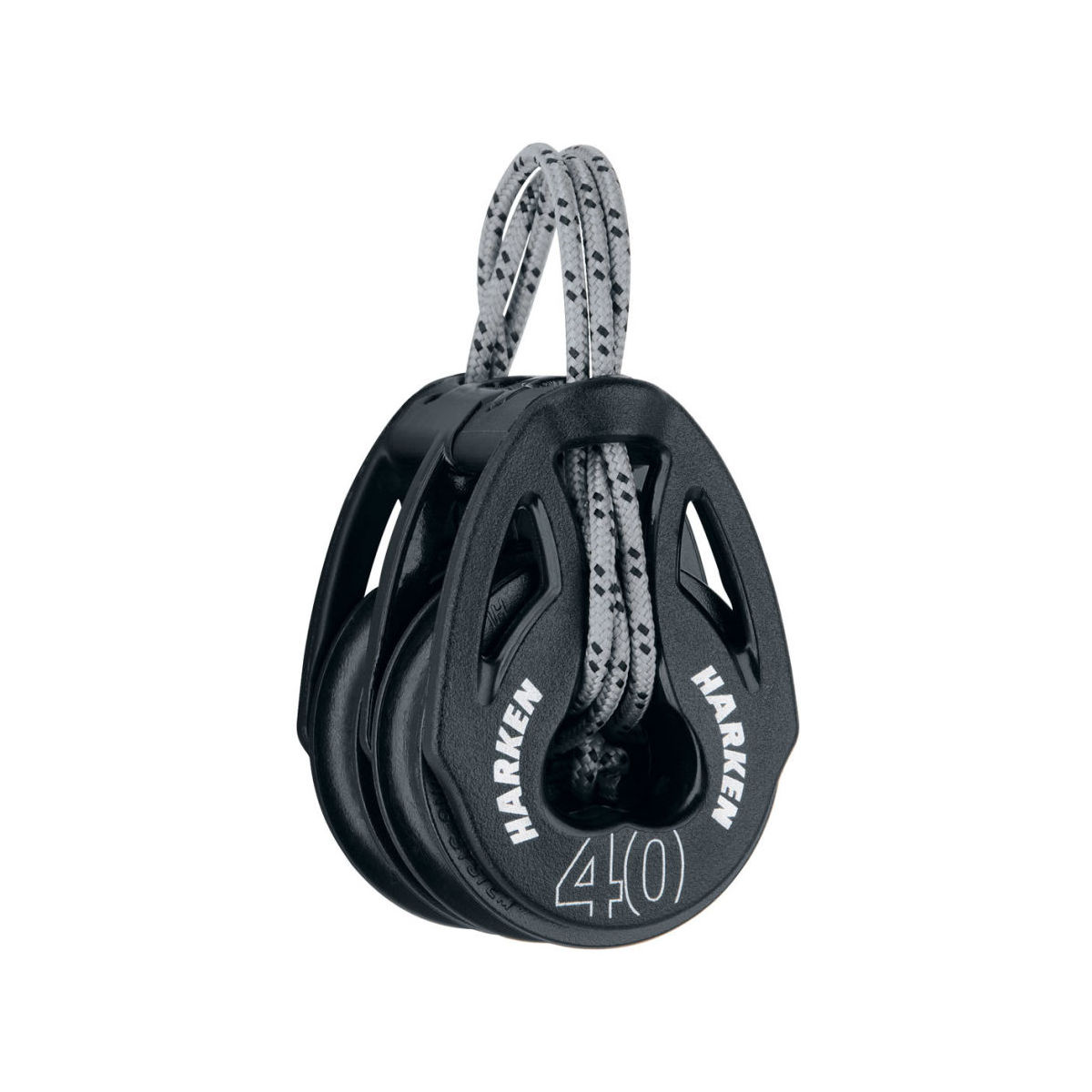 Harken Carbo T2 Block 40mm - dubbelschijfs blok met Looptop
