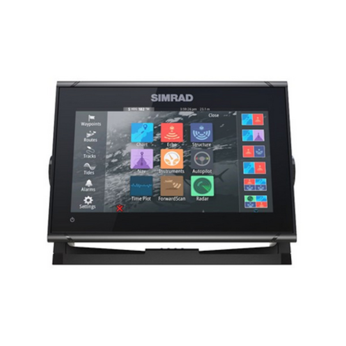 Simrad GO9 XSE kaartplotter met touch-display