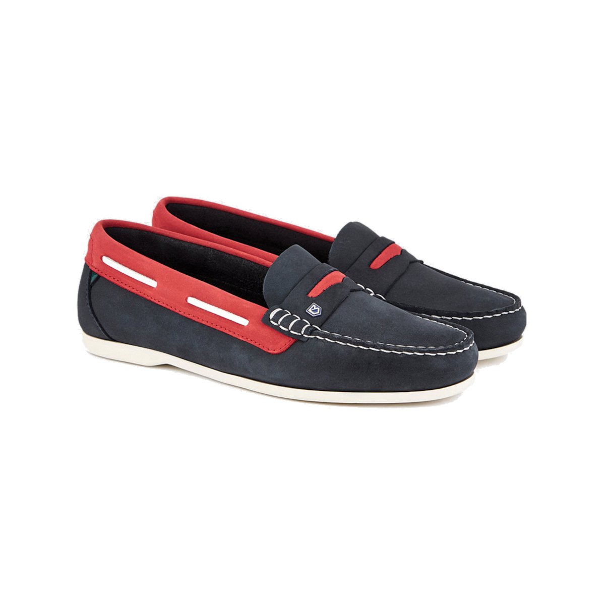 Dubarry Belize bootschoen dames marineblauw/rood, maat 40