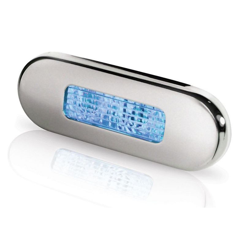 Hella LED trapverlichting blauw roestvrij gesatineerd