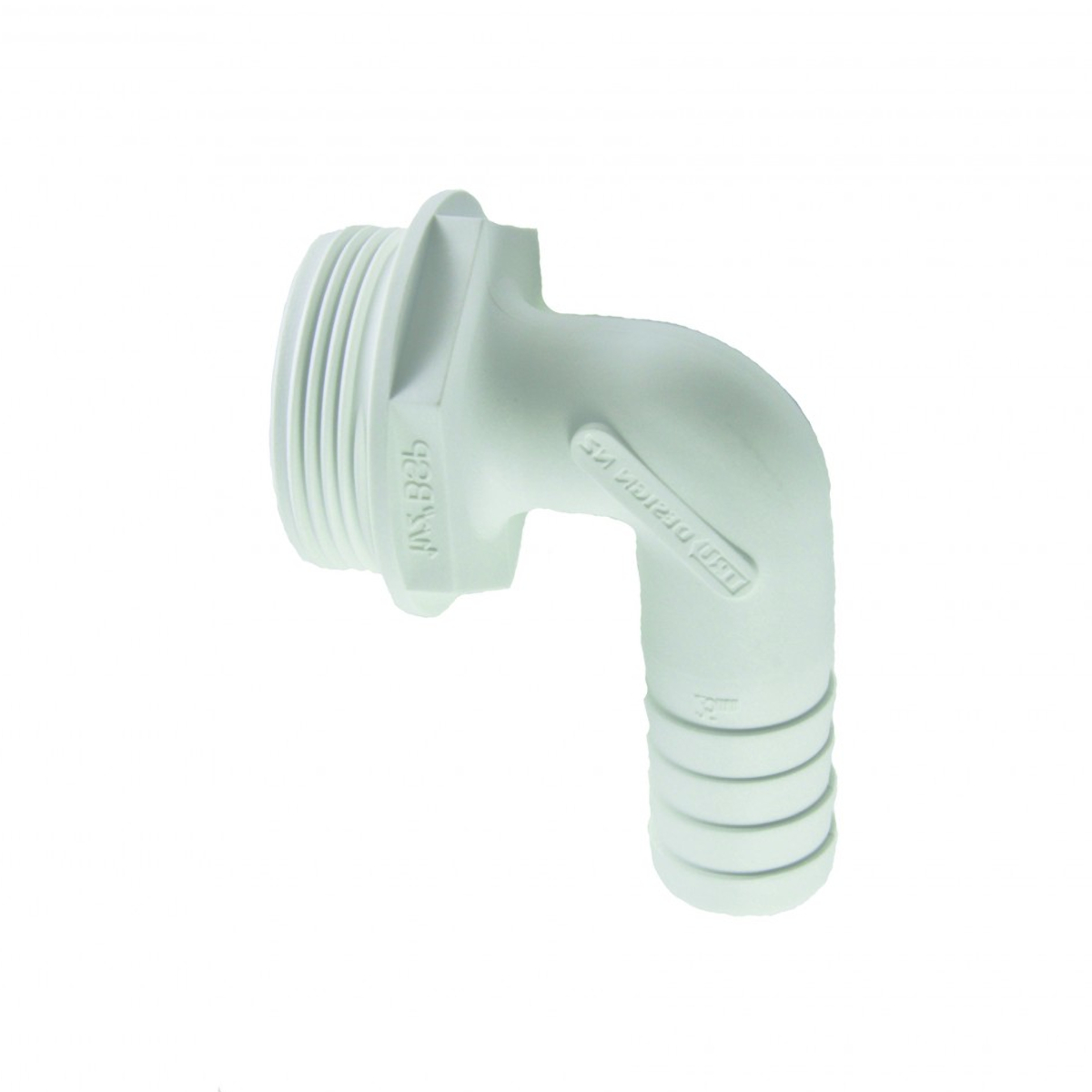 Plastimo Fitting 90° 1''1/2 Slang D25 Zwart Water
