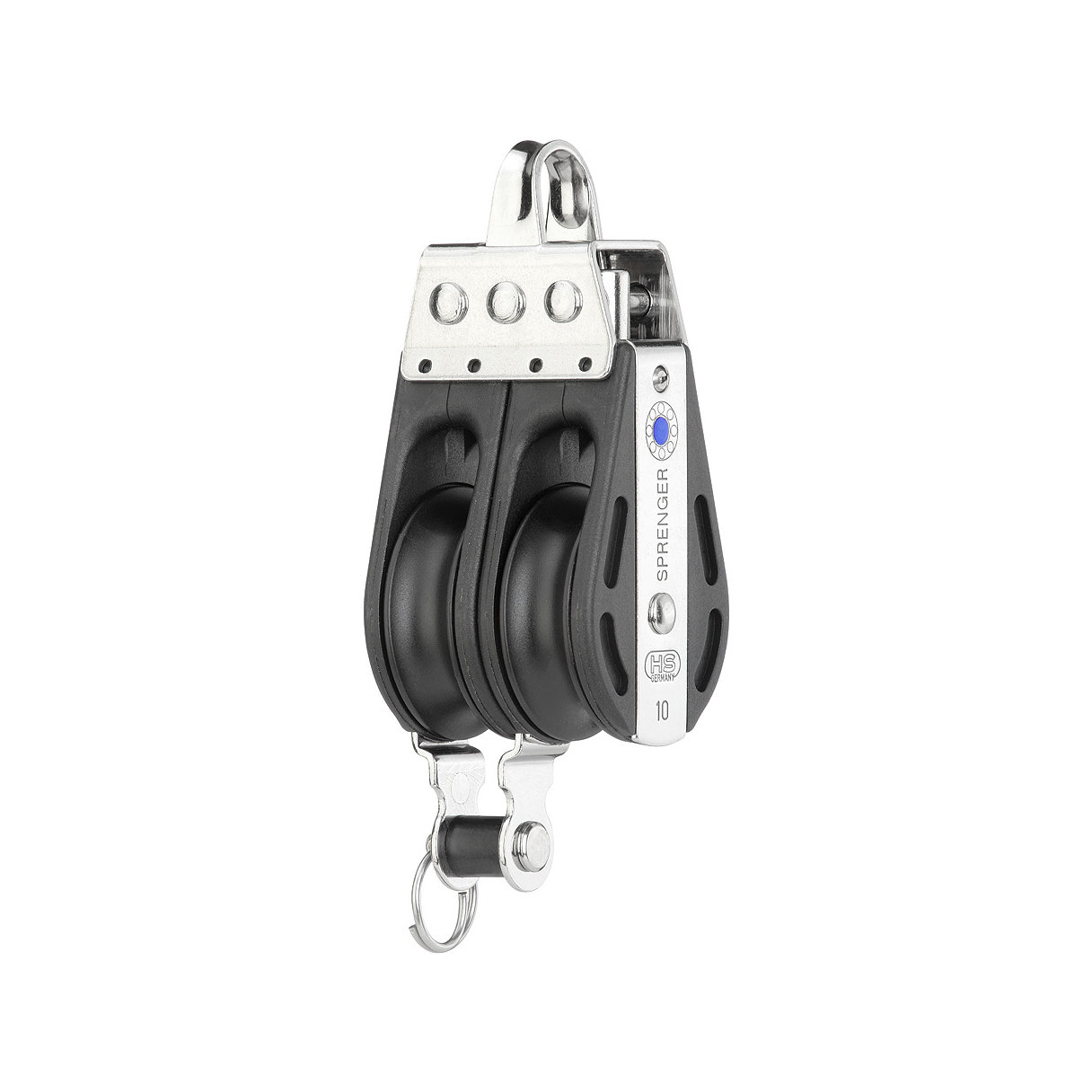 HS Sprenger S-blok serie 10mm blok met naaldlager - dubbelschijfs met beugel en hondsvot