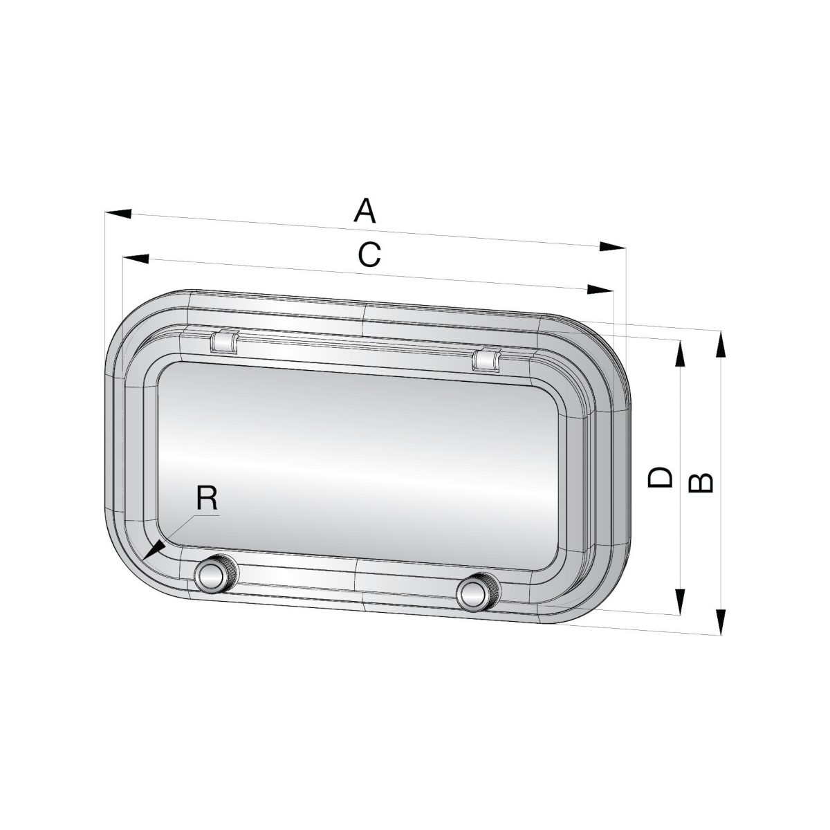 Vetus Patrijspoort PZ661, Aluminium, Categorie A1