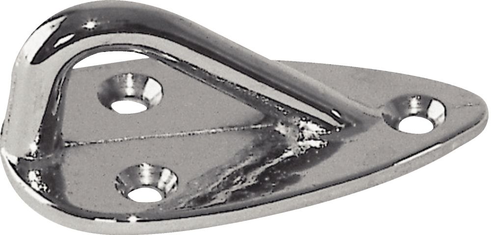 Plastimo plaat/ring chroom messing 50x30x21 Mm