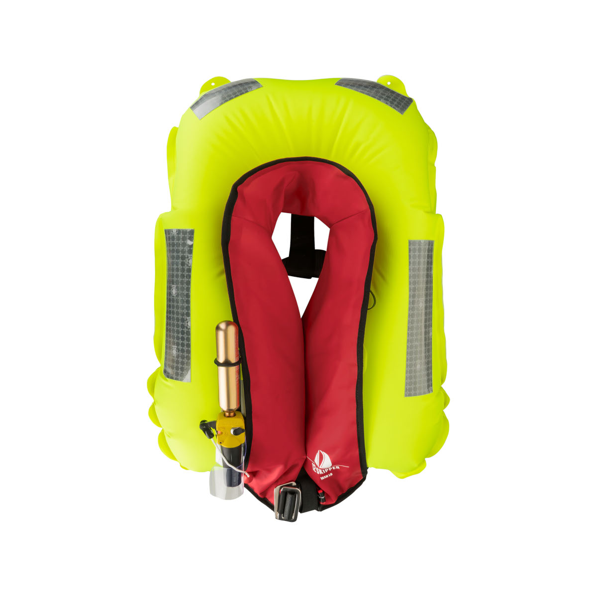 12skipper automatisch reddingsvest 165N ISO met harnas, staalblauw