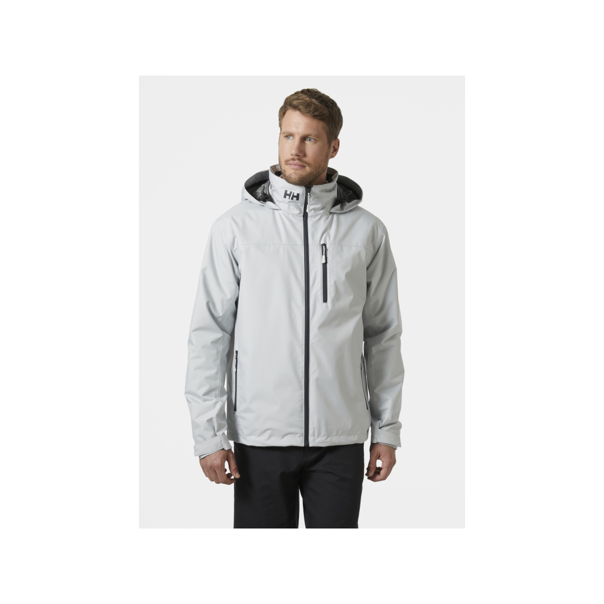 Helly Hansen Crew Hooded Midlayer zeiljas 2.0 heren grijs, maat XL