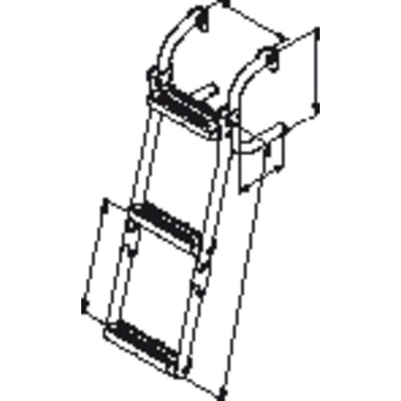 Plastimo Achterladder 3 Smalle Treden