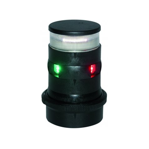 Aqua Signal serie 34 navigatieverlichting/ankerlicht LED driekleur - zwarte behuizing