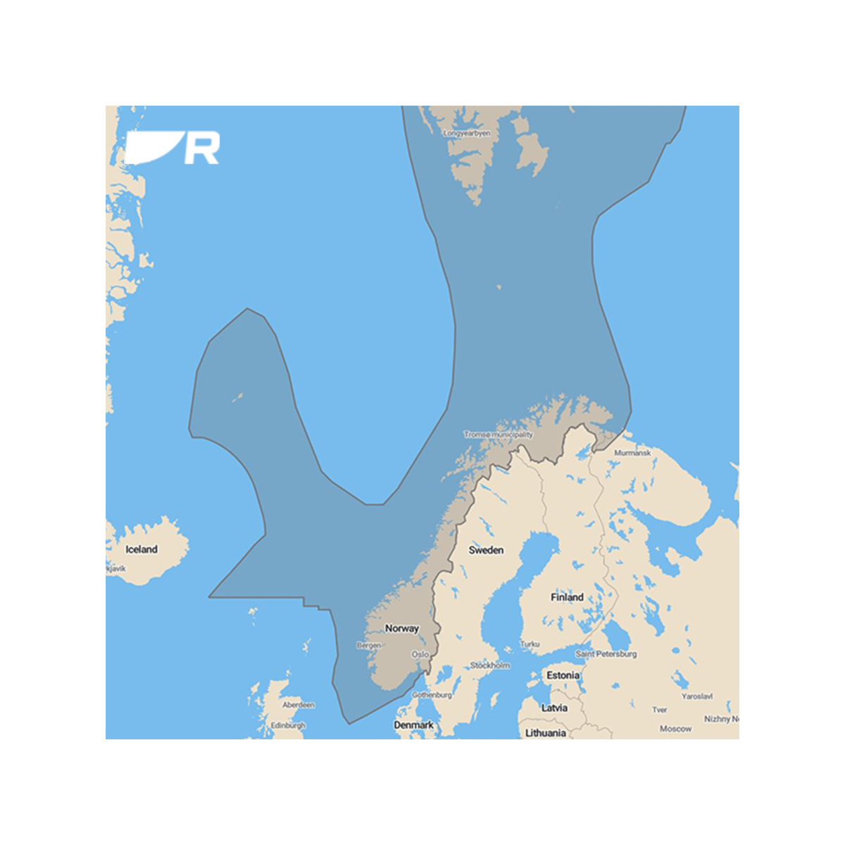 Raymarine Lighthouse zeekaart Noorwegen