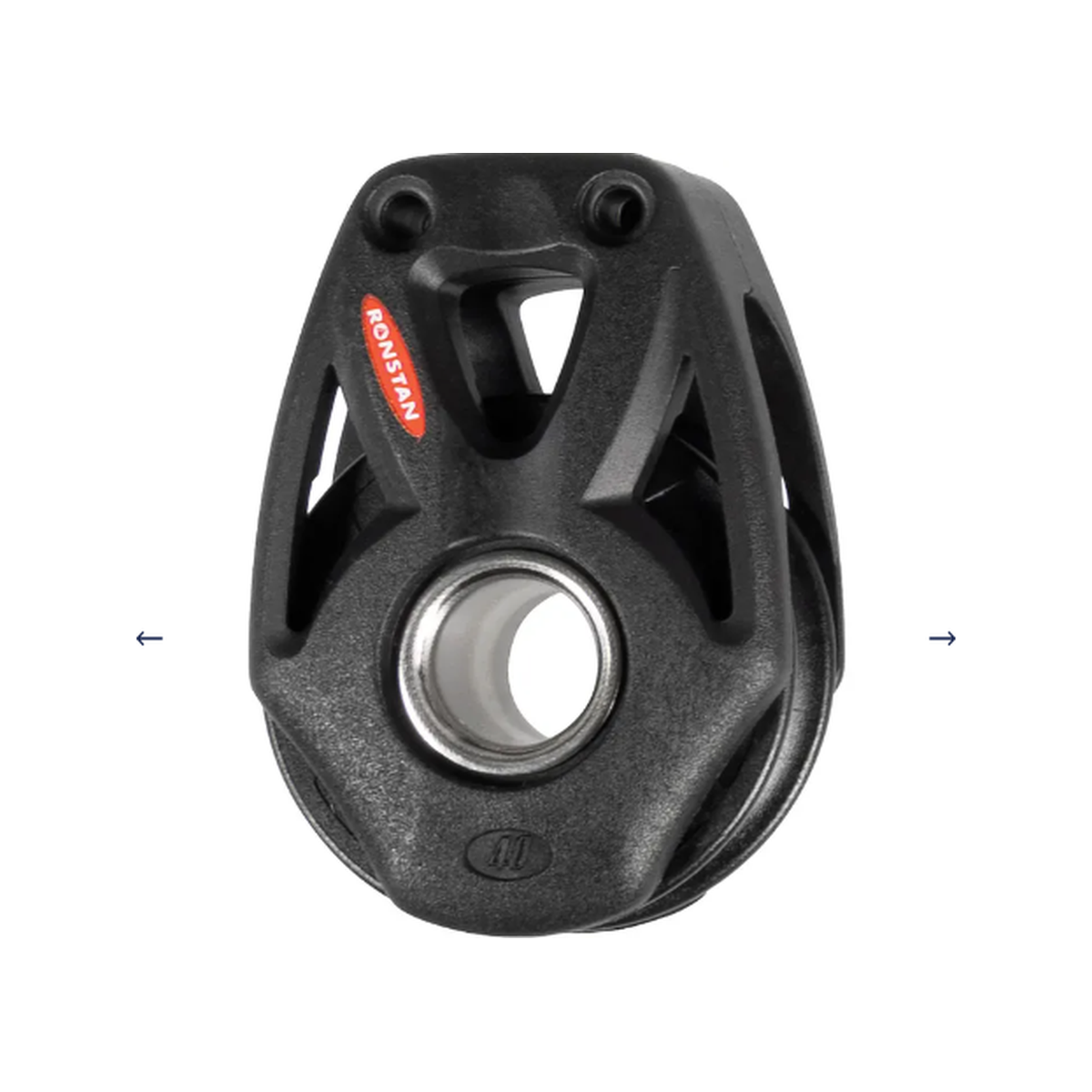 Ronstan S40 BB Orbit Block enkel met beugeloptie, sjorring