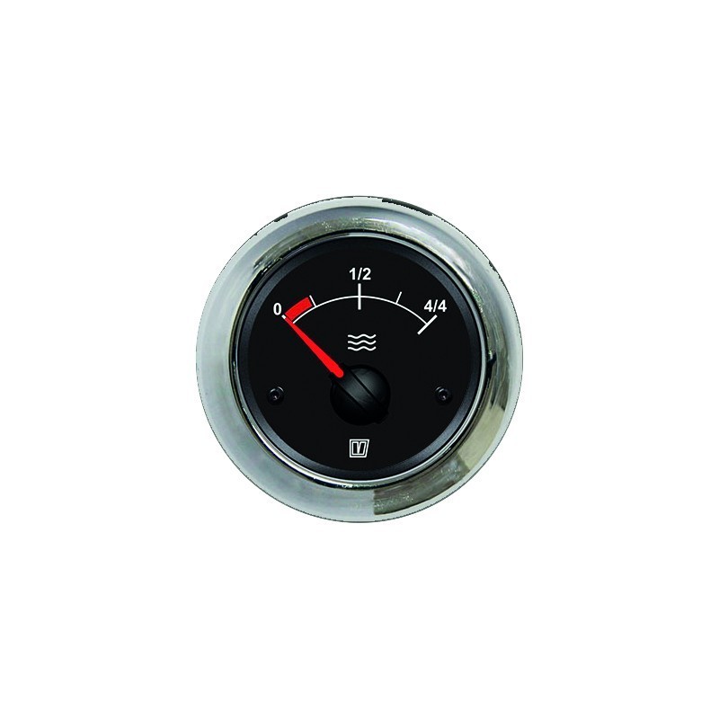 Vetus zoetwaterindicator, zwart, 12/24 volt