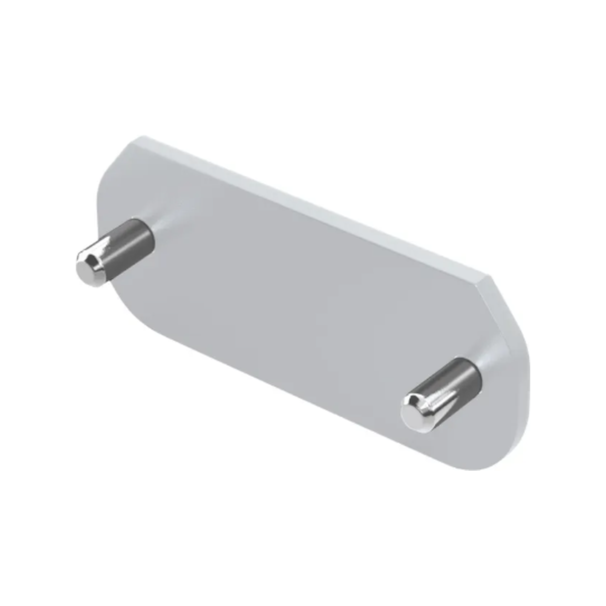 Ronstan S30 End Stop, aluminium, zilver geanodiseerd, 65mm x 76mm