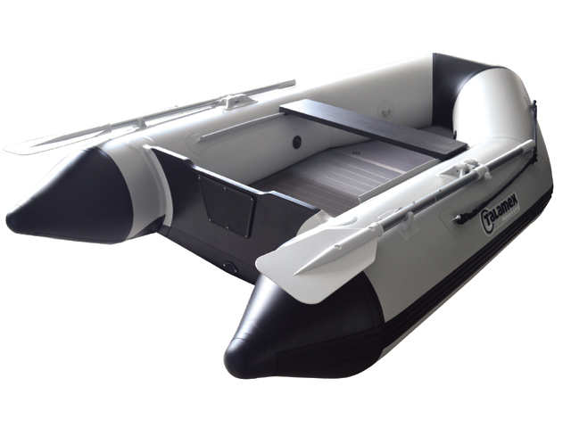 Talamex Aqualine QLX250 opblaasbare rubberboot met aluminium bodem, lengte 2,50m, lengte 2,50m, grijs