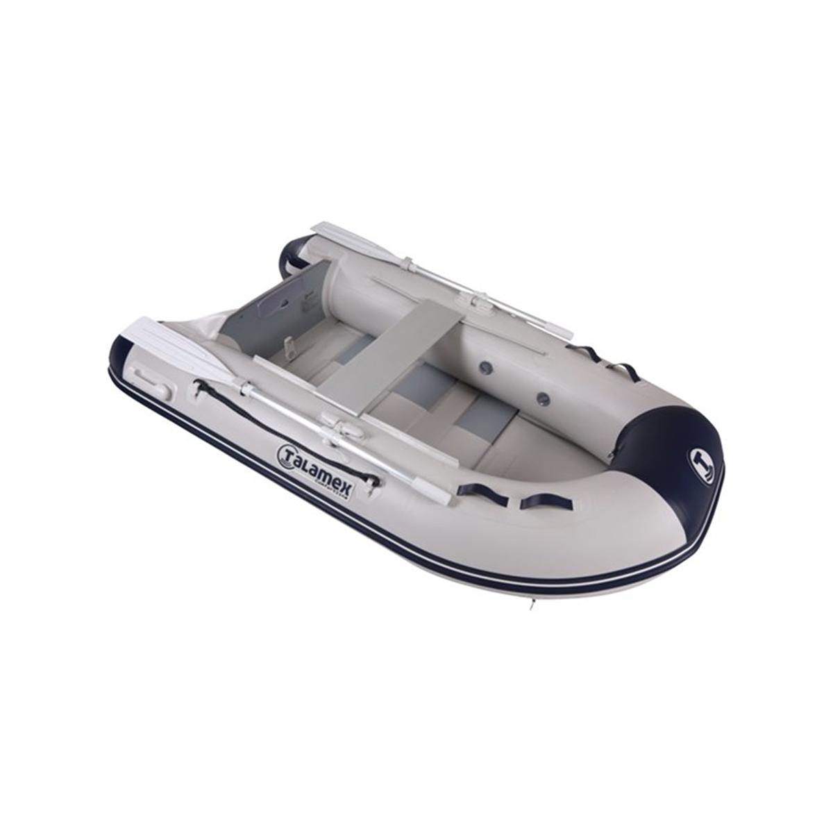 Talamex Comfortline TLS200 opblaasbare rubberboot met lattenbodem, lengte 2,00m, grijs