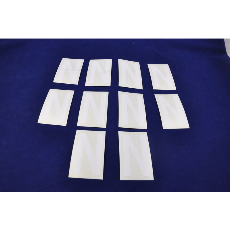 Plastimo Letter Wit H=8cm Voor Zachte Hull-N