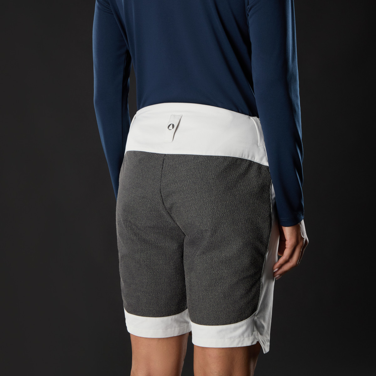 Musto Evolution Performance Strech zeilshort dames lichtgrijs, maat 14